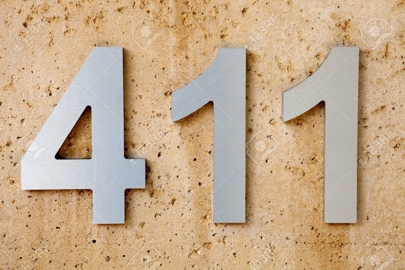 411 Is The Slang Term For Information Or Knowledge, Especially When Acquired By Word Of Mouth Stock Photo, Picture and Royalty Free Image. Image 13157380.